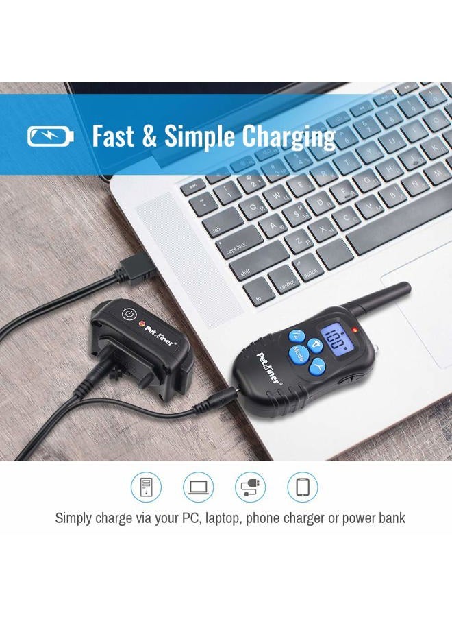 Petrainer Waterproof Rechargeable Electric Remote 2 Dog Shock Training Collar - Image 5
