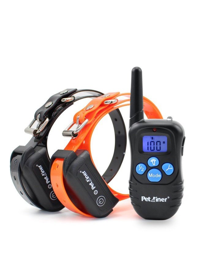 Petrainer Waterproof Rechargeable Electric Remote 2 Dog Shock Training Collar - Image 1