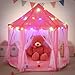 LimitlessFunN Hexagon Princess Play Tent Includes Star Lights Carrying Case Children Large Indoor Castle Playhouse for Girls Toddlers 55 D x 55 W x 53 H - Image 3