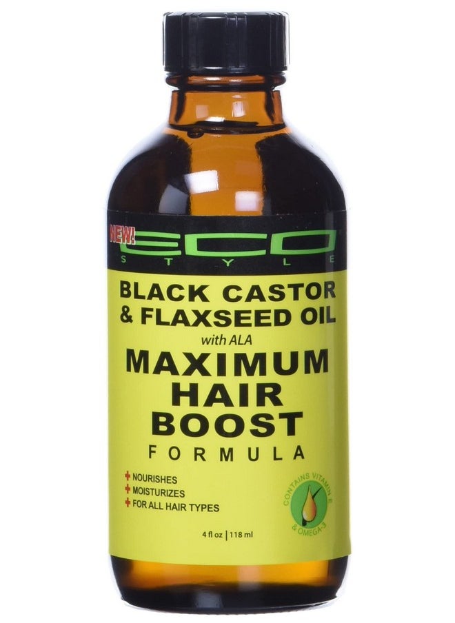 ecoco - Eco Style Black Castor Oil & Flaxseed Oil Maximum Hair Growth Formula 4 Ouncesg_B077Jy18Mh_Us - Image 1