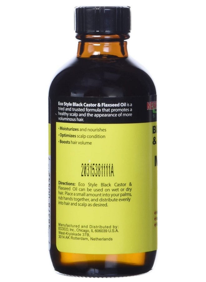 ecoco - Eco Style Black Castor Oil & Flaxseed Oil Maximum Hair Growth Formula 4 Ouncesg_B077Jy18Mh_Us - Image 1