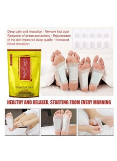 Pack of 10 Anti-Swelling Ginger Foot Detox Patches Foot Patches Improve Sleep Quality Weight Loss Weight Loss Patches Health Care