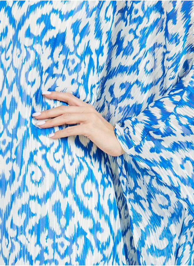 Styli - Ikat Print Maxi Kaftan - Image 1