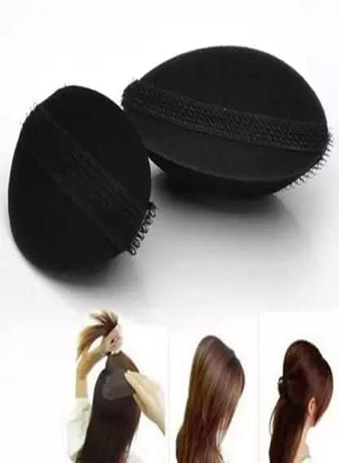 Shivaaro Hair Puff Volumizer Puff Maker Party Hairdos Women's Hair Clip Hair Style Maker Set of 2 Pcs Black - Image 1