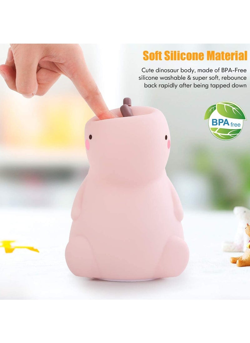 Generic - Dinosaur Night Light Touch Sensor Portable Rechargeable LED Lamp Cute Silicone Color Changing Nursery Light for Kids Room Gifts - Image 1