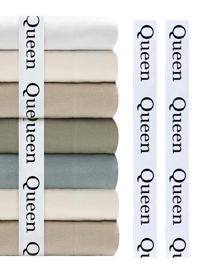 Bozenu Sheet Organizers and Storage Bands - Elastic Bed Sheet Straps/Sheet Storage Organizer for Linen Closet, 4 Pieces (Queen) - Image 1