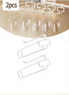 Beirui 2pcs glass goblet storage racks, hanging goblet racks, glassware racks, metal storage racks, glassware drying storage racks for kitchen and dining room  - Image 1