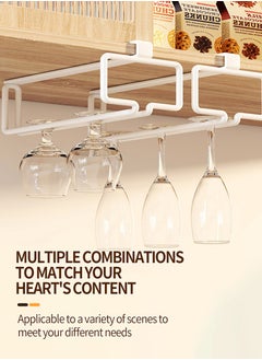 Beirui 2pcs glass goblet storage racks, hanging goblet racks, glassware racks, metal storage racks, glassware drying storage racks for kitchen and dining room  - Image 2