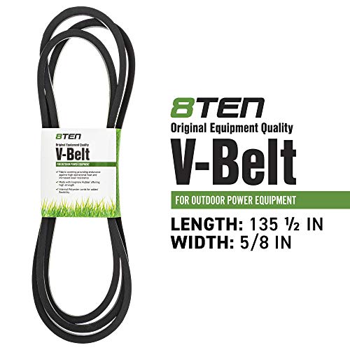 8TEN Deck Belt for Husqvarna EZ4824 RZ4824 WH4817 Z4822 Z4824 Z4218 Z4219 Z424 Z5426 539109243 48 Inch Deck - Image 2