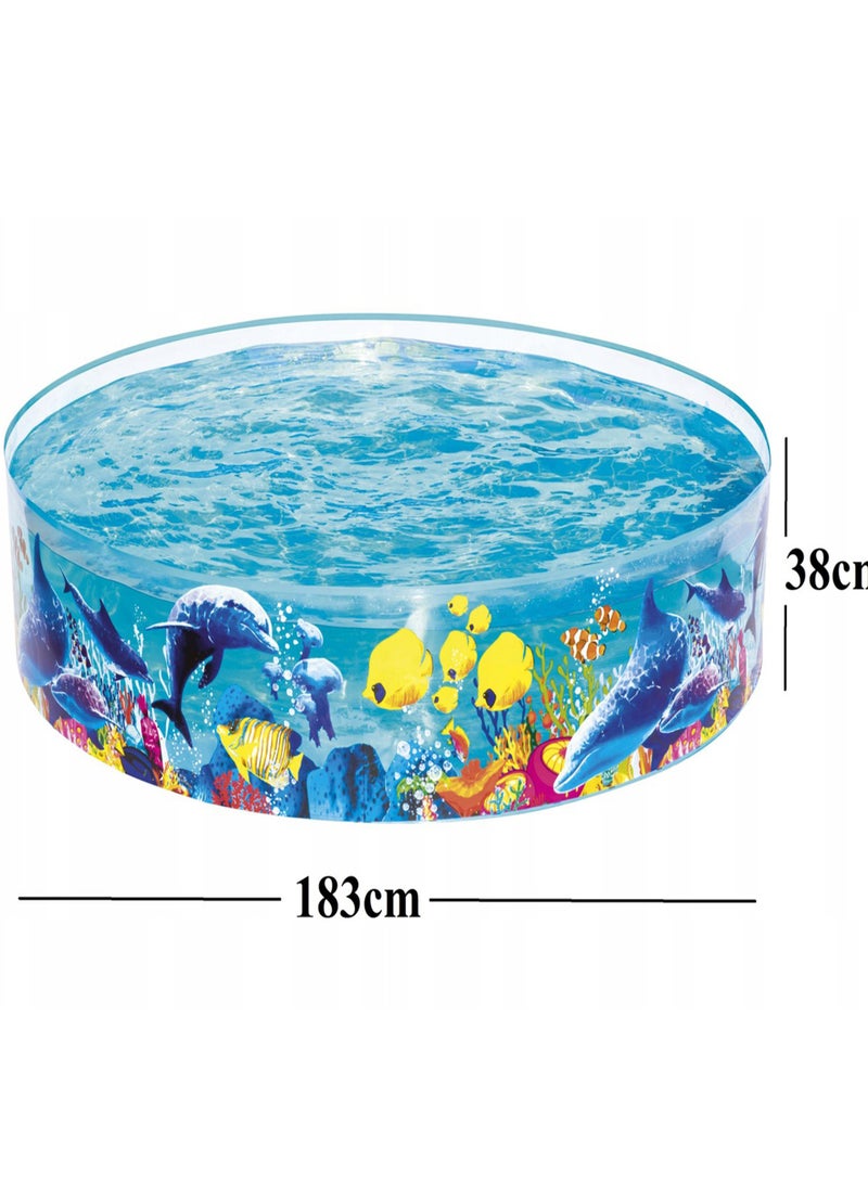 بست واي® مسبح شراع دائري الرحلة الطويلة 183CMx H38CM 26-55030 - Image 2