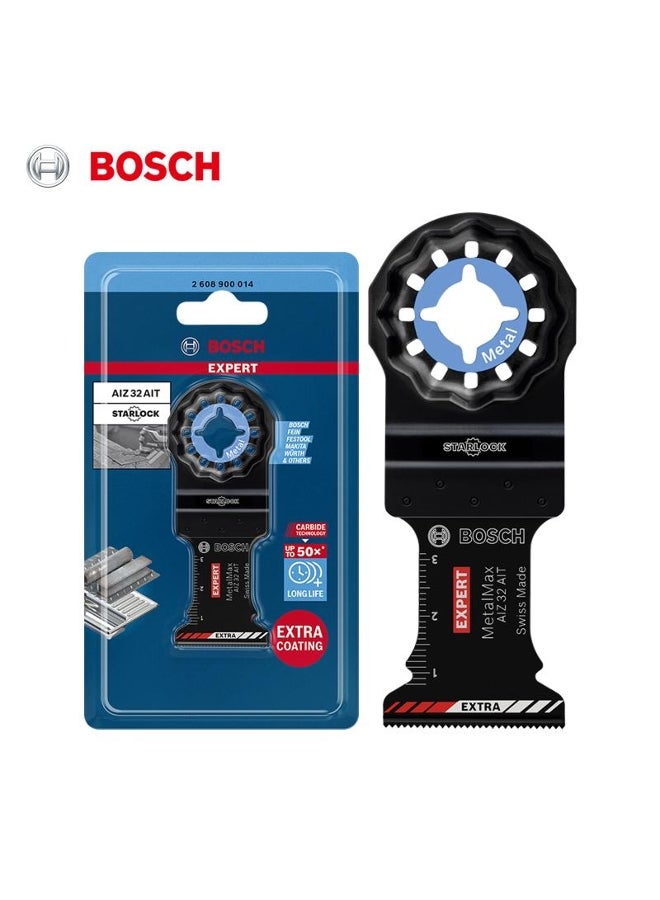 BOSCH Bosch Accessory Starlock Expert Metal Max AIZ 32 AIT Carbide Technology Up to 50x long Life with Extra Coating Metal Cutting Blade 