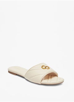 Celeste Women's Quilted Slip-On Sandals with Logo Accent  - Image 1