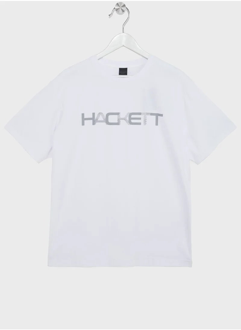 Hackett Logo Crew Neck T-Shirt