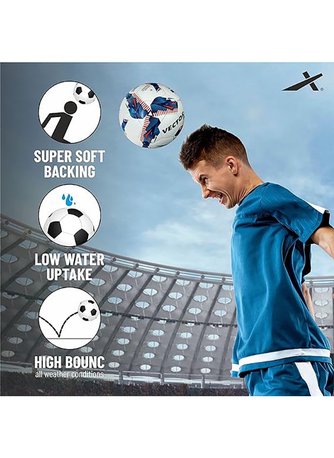 Vector X - Stealth Pro Thermo Bonded PU Football | Size 5 | Moulded | Professional | Match | Training | Practice | Soccer Ball - Image 1