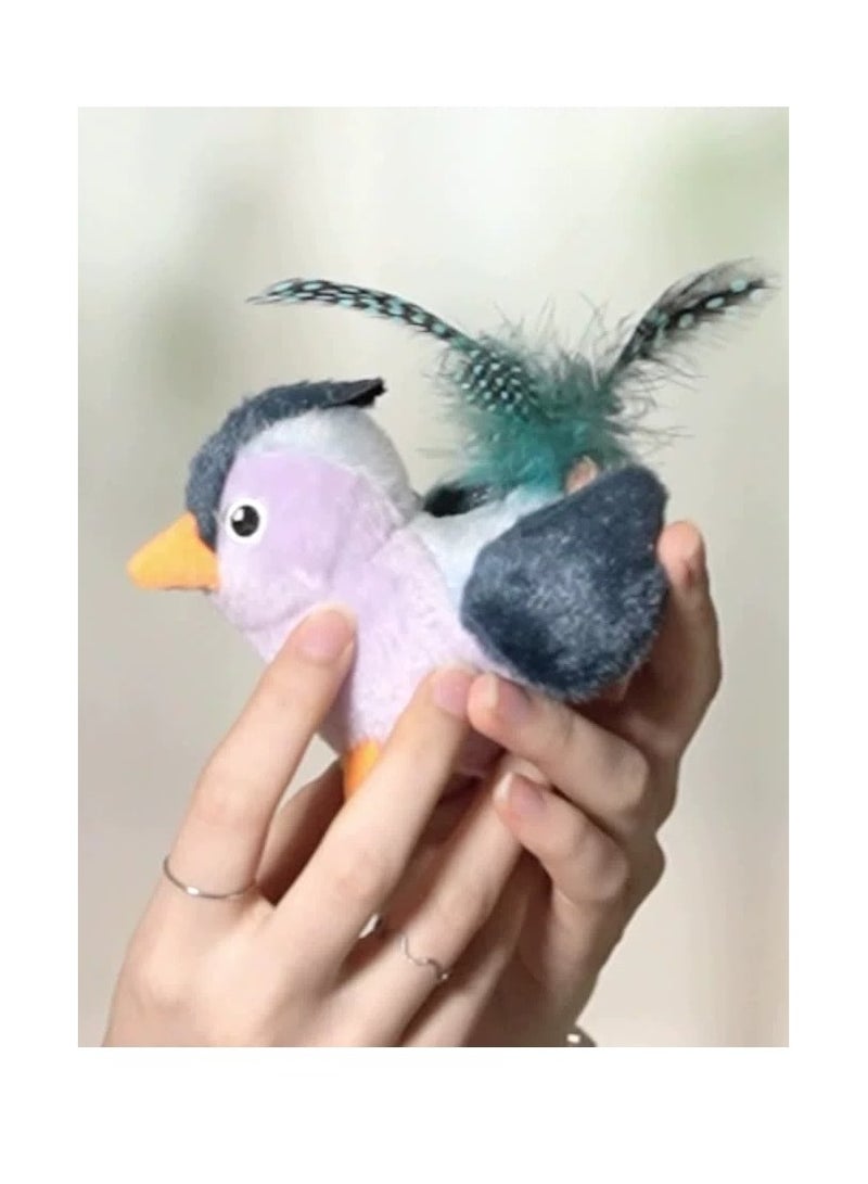 Interactive Bird Toy for Cats Lifelike Kicker Cat Toy for Kitty Kitten with Feather Tail - Image 5