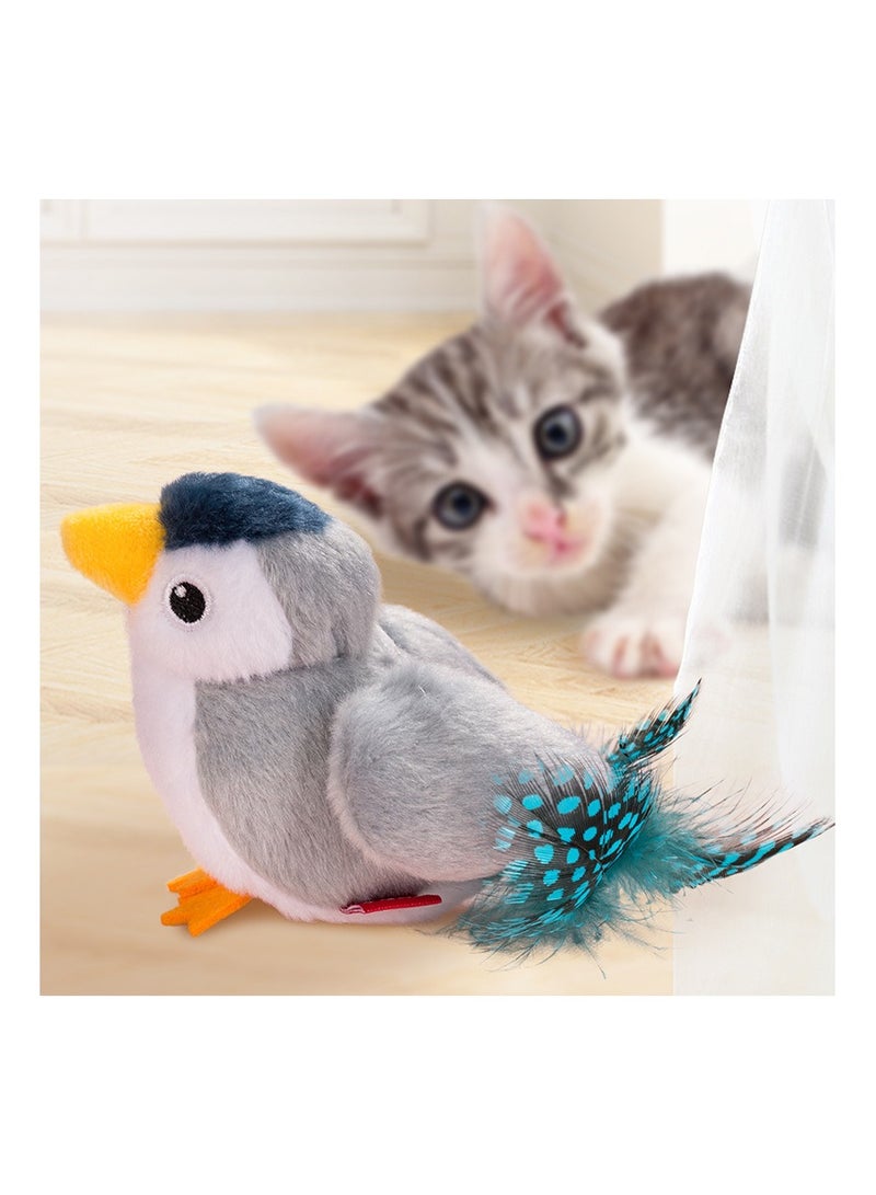 Interactive Bird Toy for Cats Lifelike Kicker Cat Toy for Kitty Kitten with Feather Tail - Image 2