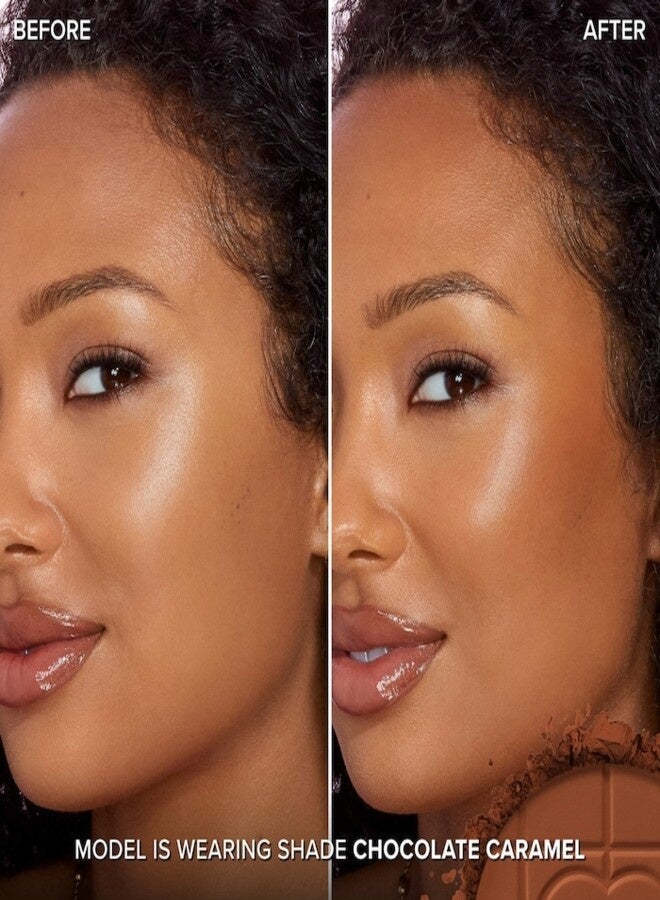 توب فيسد للمستحضرات التجميلية بودرة برونزية مطفية من تو فيسد كوزمتكس، لون شوكولاتة كراميل (تان) - 8 غرام - Image 2