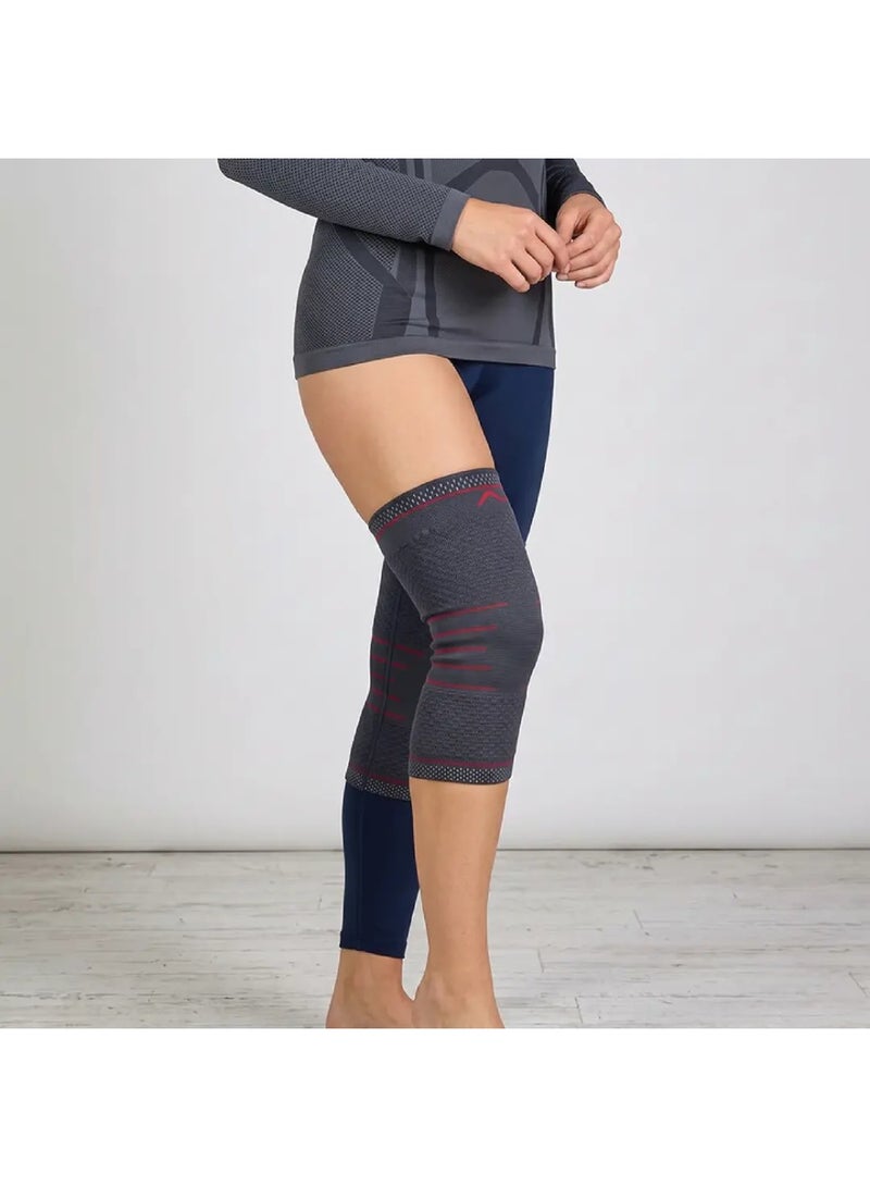AID PLUS Elastical Knee Support (Medium) – Breathable & Flexible Knee Brace for Pain Relief, Joint Support, Injury Prevention & Everyday Comfort | Ideal for Daily Use & Light Sports | SKU: 60275 - Image 2