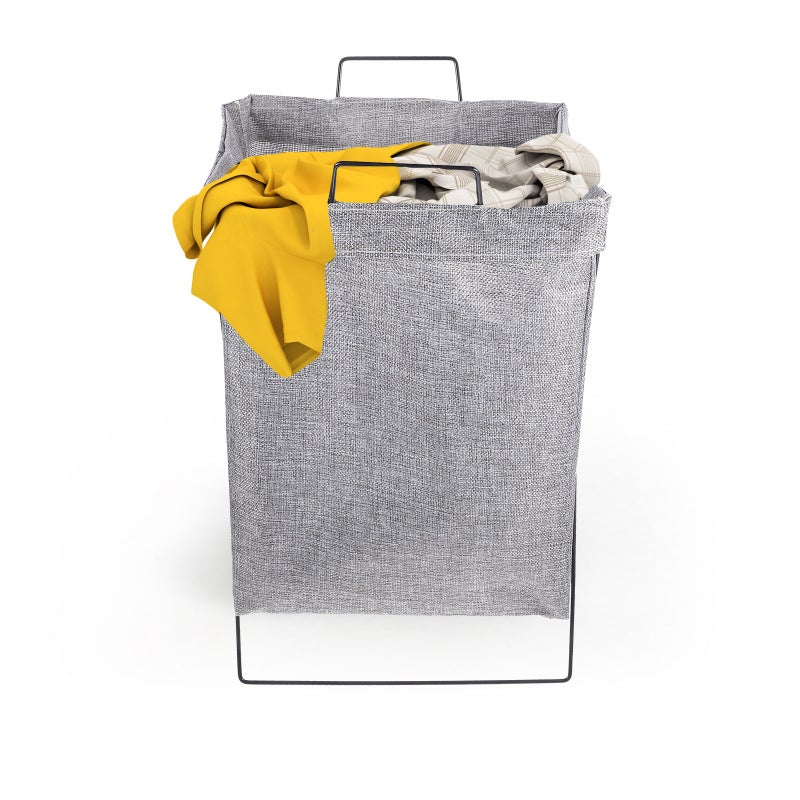 Iron Frame Laundry Hamper Foldable Clothes Storage Basket Home Laundry Basket - Image 4