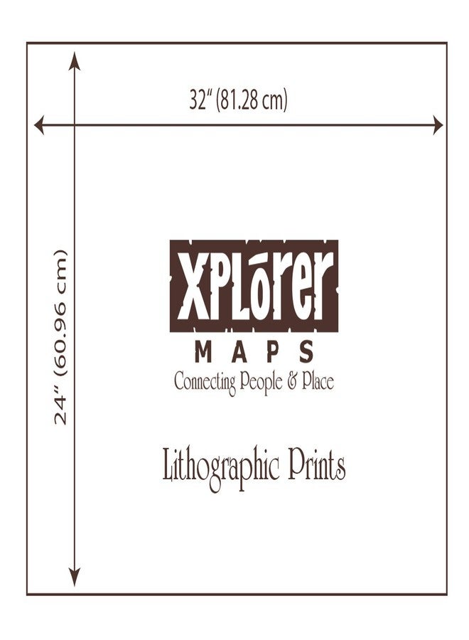 Xplorer Maps Hawai'i Islands Map Poster - 24x18 Vintage-Style Lithographic Print with Soy-Based Inks - Made in USA - Image 4