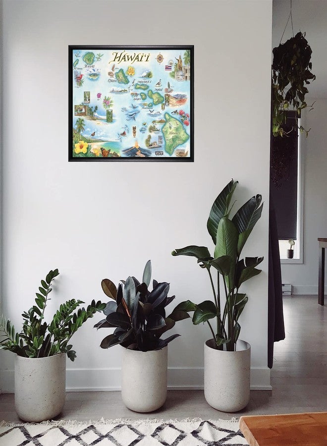 Xplorer Maps Hawai'i Islands Map Poster - 24x18 Vintage-Style Lithographic Print with Soy-Based Inks - Made in USA - Image 2