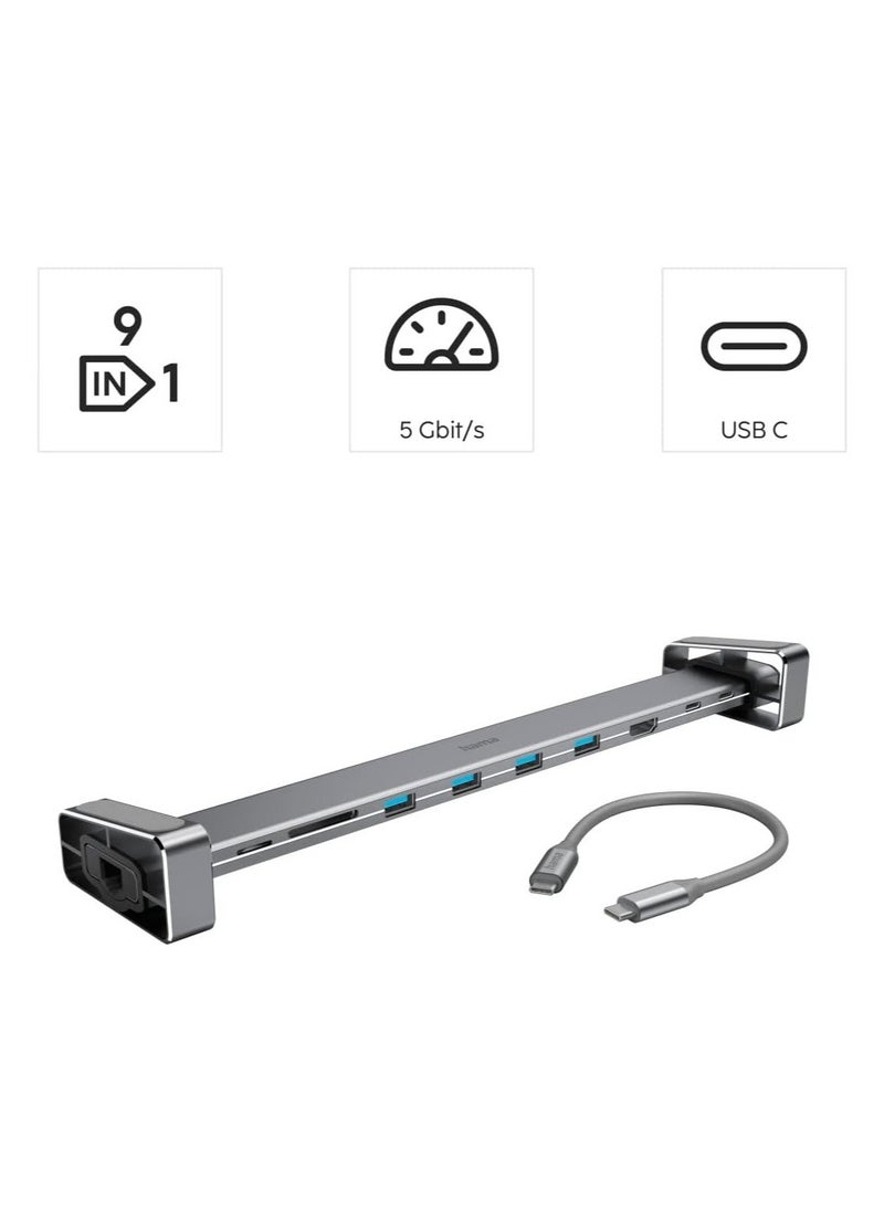 Hama - Hama 200103 9-in-1 USB-C Docking Station - Image 1