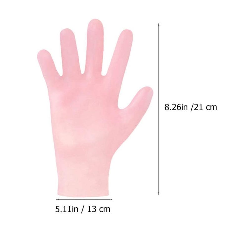 KRUPAVI 1 Pair Silicone Gloves for Dry Cracked Feet Hands Silicone Moisturizing Gloves for Women Hand Care Spa Gel Hands Gloves After Pedicure Multi Color - Image 2
