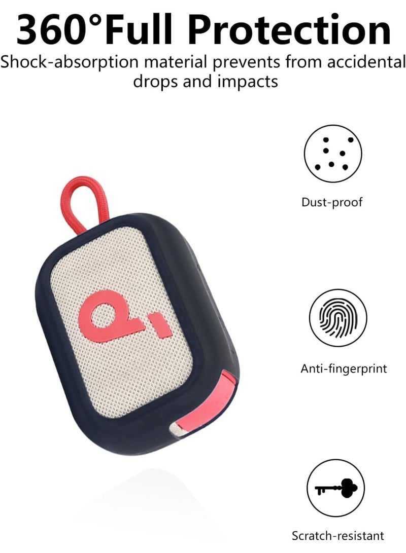 Silicone Case for Anker Soundcore Select 4 Go Bluetooth Speaker, Drop-Proof,Scratch-Proof,Shock-Proof,Dust-Proof,Protective Case Compatible with Soundcore Select 4Go - Image 4