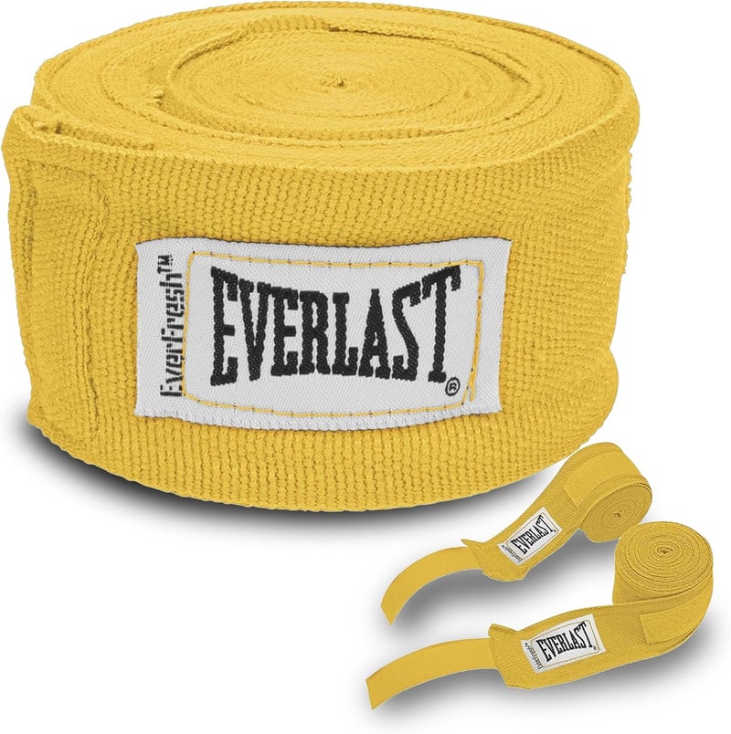 Everlast 180-Inch Cotton Blend Hand Wraps for Boxing - Gold - Image 1