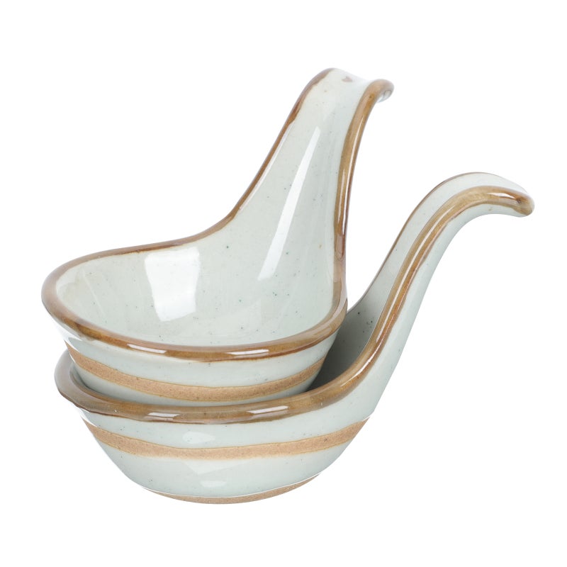 2Pcs Saucer Food Dipping Plate Appetizer Bowls Ceramics Tableware - Image 1