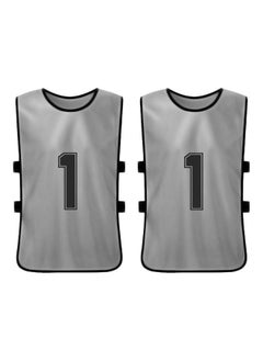 Y&D Sports Pinnies Numbered Practice Vest Pennies For Soccer Basketball Jersey Bibs,Set Of 12 Youth Adults Team  - Image 2