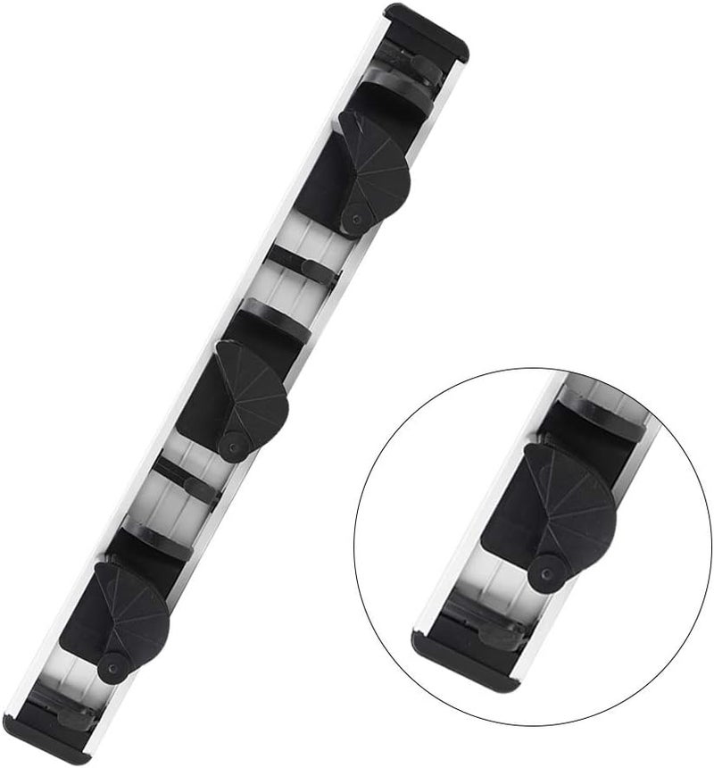 aqxreight Wall Mounted Mop Broom Holder Storage Hanger Hook for Kitchen Bathroom Closet Office Garden Turn System Decor S Broom HolderMop HolderMop RackMop HangerMop OrganizerW (Model C 3 hook 3 hook) - Image 5