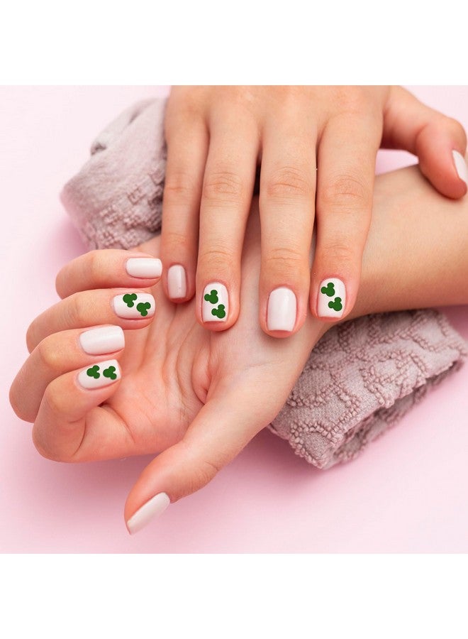 Comet Busters Self Adhesive Cute Nail Decoration Decals, Nail Art Stickers (Shamrock Green) (NAO008) - Image 2