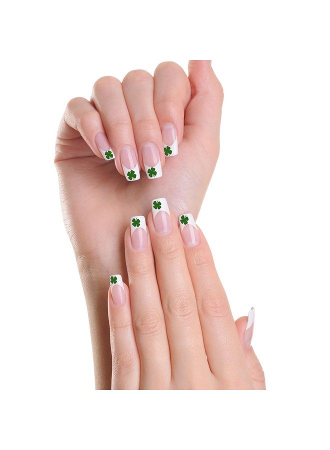 Comet Busters Self Adhesive Cute Nail Decoration Decals, Nail Art Stickers (Shamrock Green) (NAO008) - Image 4