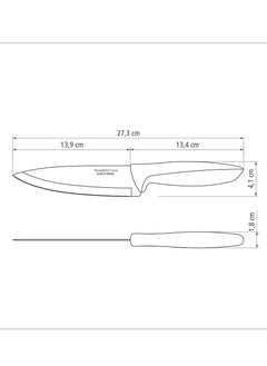 TRAMONTINA Since 1911,Made in Brazil- Plenus 6 Inches Chef Knife with Stainless Steel Blade and White Polypropylene Handle  - Image 3