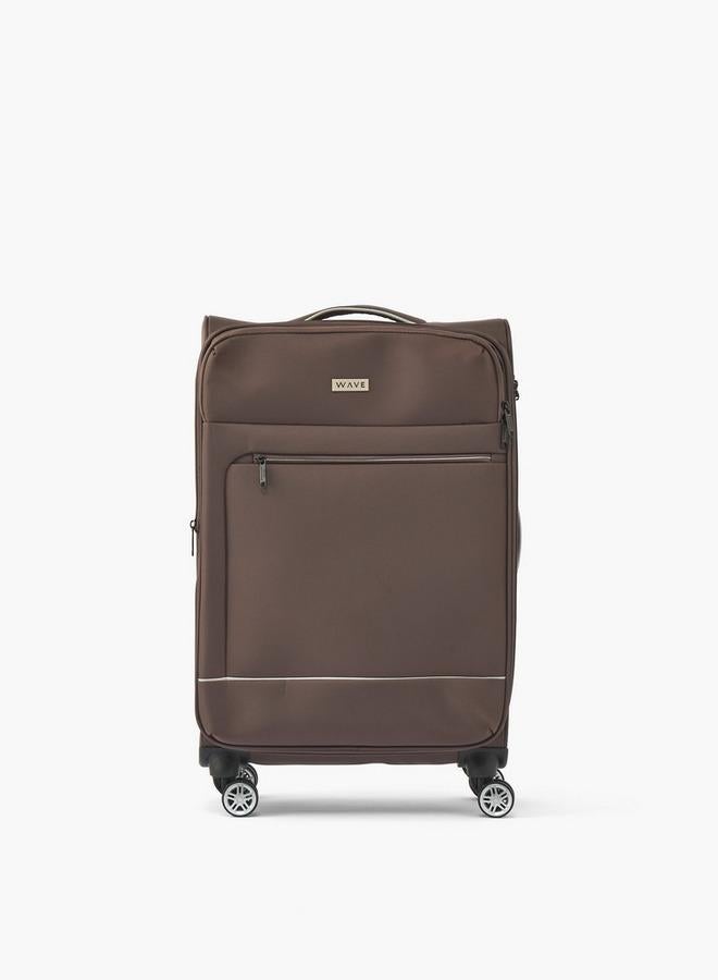 Wave Solid Softcase Trolley Bag With Retractable Handle - Image 3