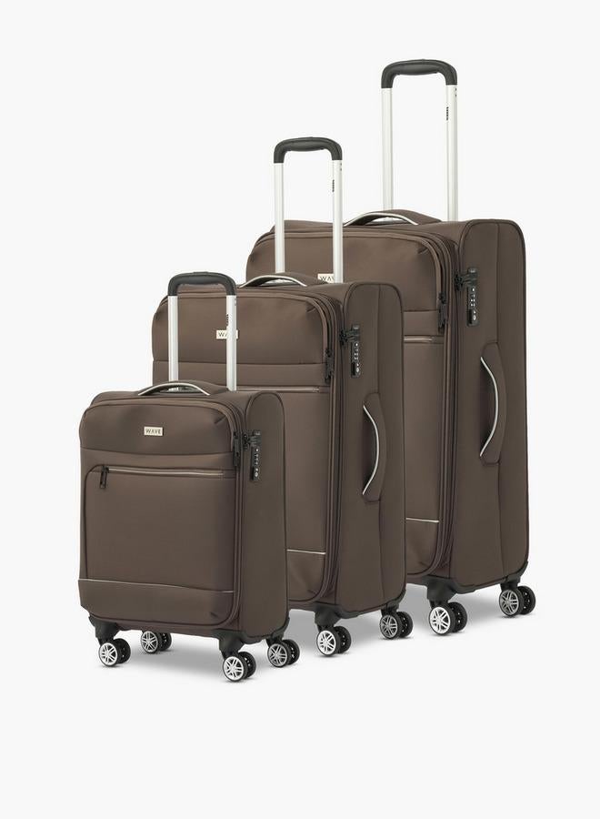 Wave Solid Softcase Trolley Bag With Retractable Handle - Image 1