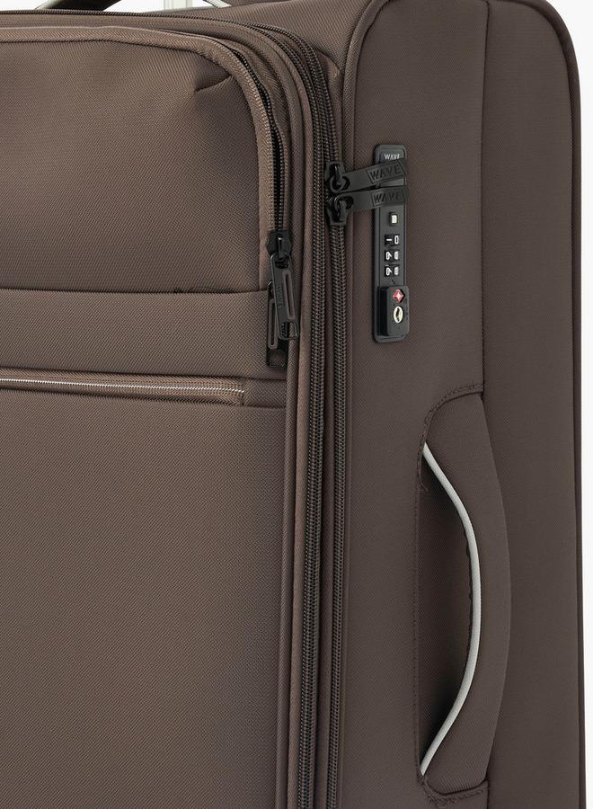 Wave Solid Softcase Trolley Bag With Retractable Handle - Image 5