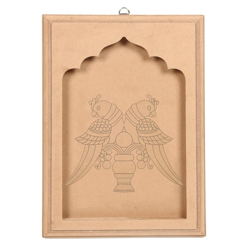 Wrapping Studio MDF Board for Lippan Art - Pre-Marked Beautiful Bird Design Cutouts for Craft, Painting, DIY Projects - Eco-Friendly MDF Wood, 30x23 cm, Ideal for Creative Gift Ideas - Image 2