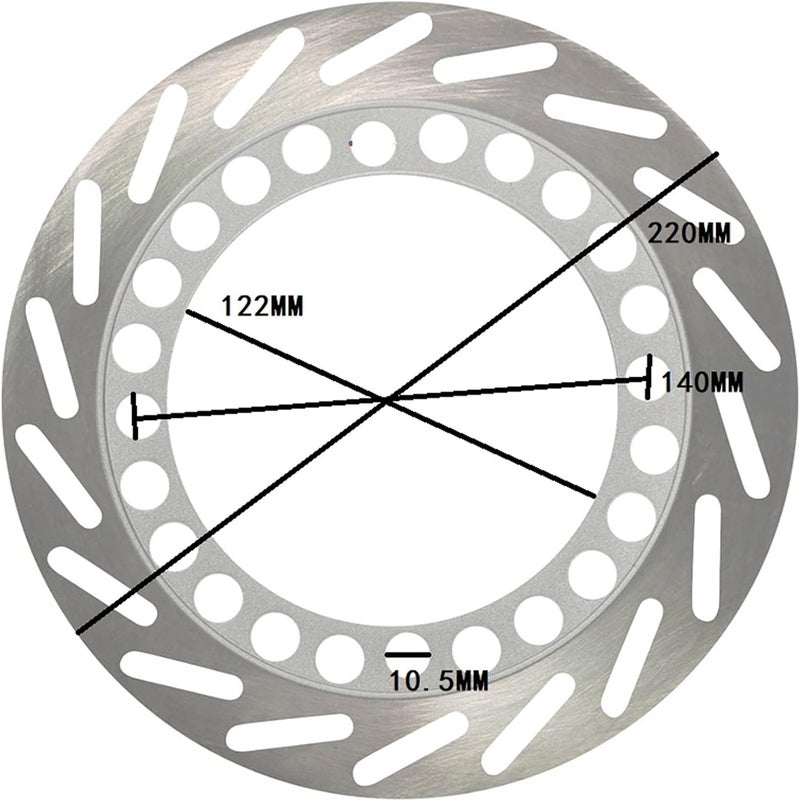 Wivplex Motorcycle Rear Brake Disc Rotor - Image 2