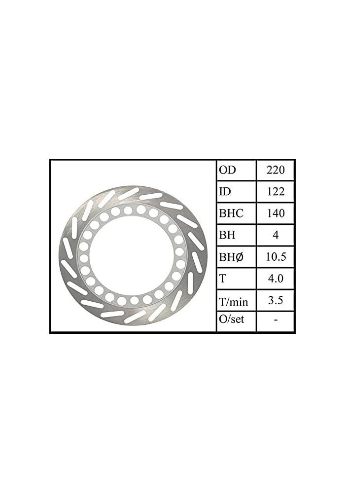 Wivplex Motorcycle Rear Brake Disc Rotor - Image 4