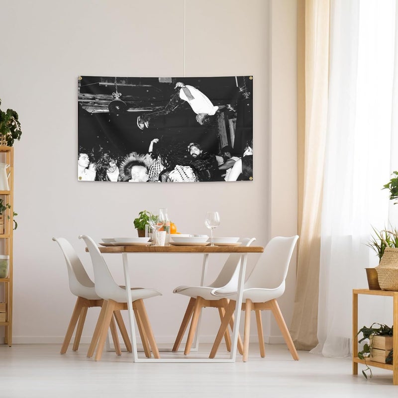 BYADKOA Playboi Carti The Lighted Album Cover Flag Banner Aesthetic Decorative Durable Man Cave Tapestry with 4 Brass Grommets 90x150cm Suitable for Indoor Outdoor استخدام يومي واسع - Image 5