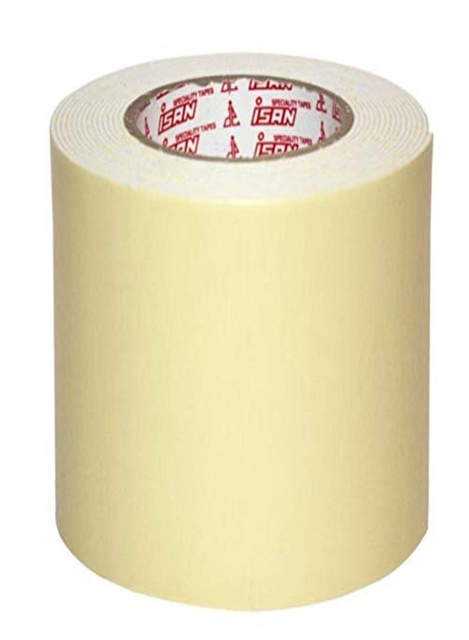 ISAN® Double Sided White Foam Tape, Mounting Tape Heavy Duty, Strong Adhesive, Weatherproof for DIY Craft, Cushioning, Padding, Home Office Décor 96mm (4" Approx) x 5Mtr (1 Pc) - Image 1