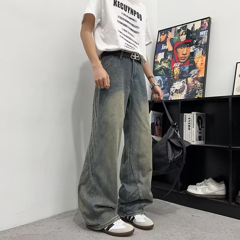 Unisex Classic Denim Jeans Loose Fit Daily Outdoor Wear - Image 4