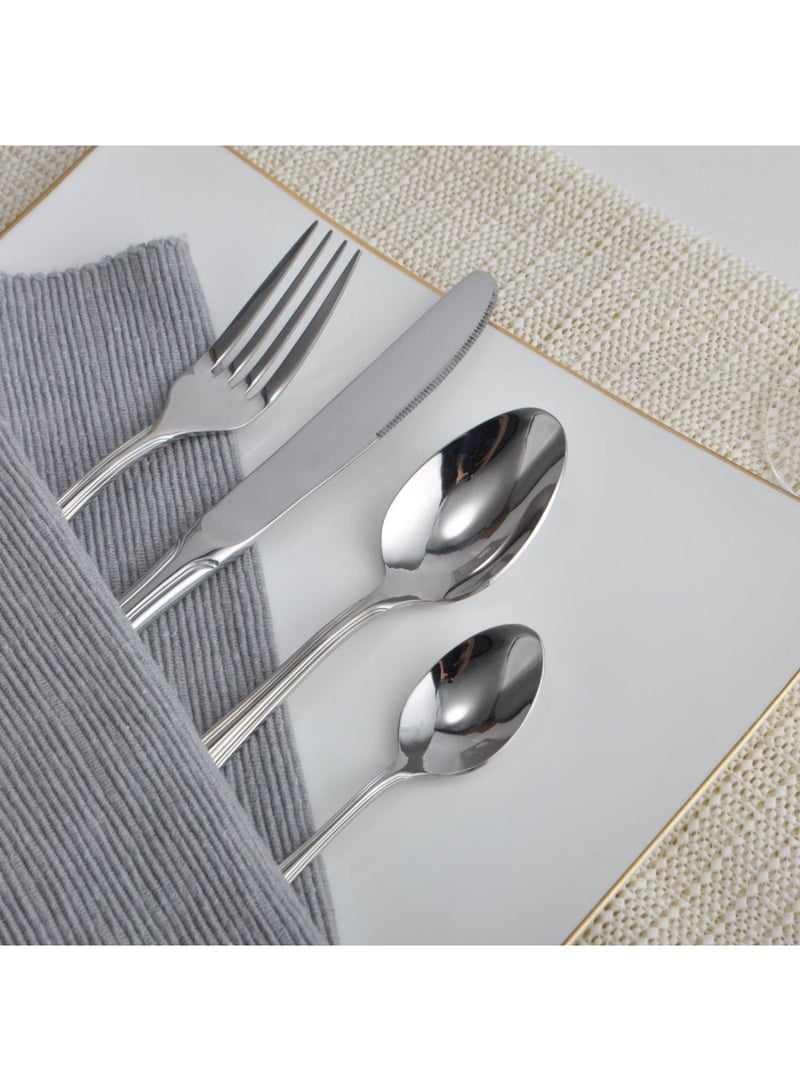 DANUBE HOME Tahani 24-Piece Cutlery Set – Premium Stainless Steel Flatware Set with Forks, Knives, Spoons for Dining and Kitchen, Elegant Durable Design, Ideal for Home, Parties & Restaurants -Serves 6 - Image 3