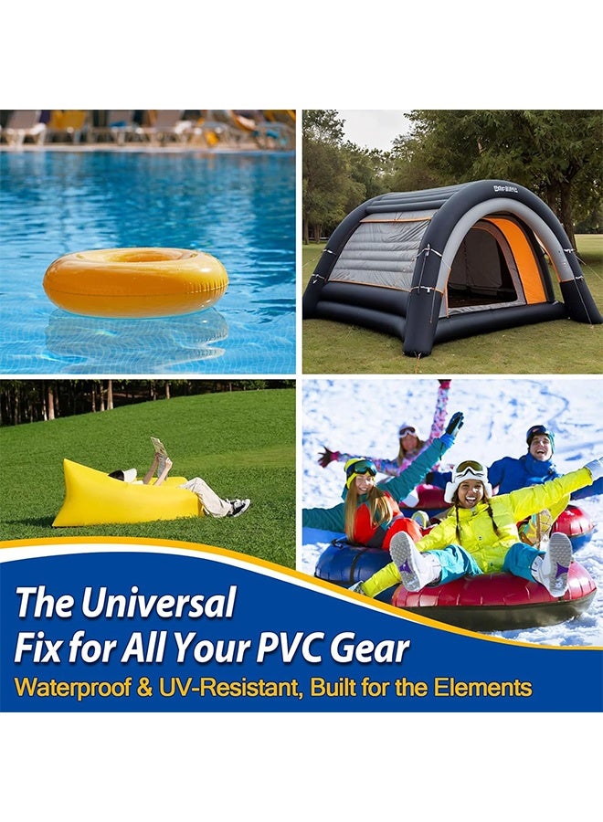 JUE FISH Air Mattress Patch Kit, Vinyl Pool Liner Repair Kit, Inflatable Repair Patch Kit for Air Beds, Hot Tubs, Inflatable Boats, Bounce House, Swim Rings & Toys (60ml) - Image 5