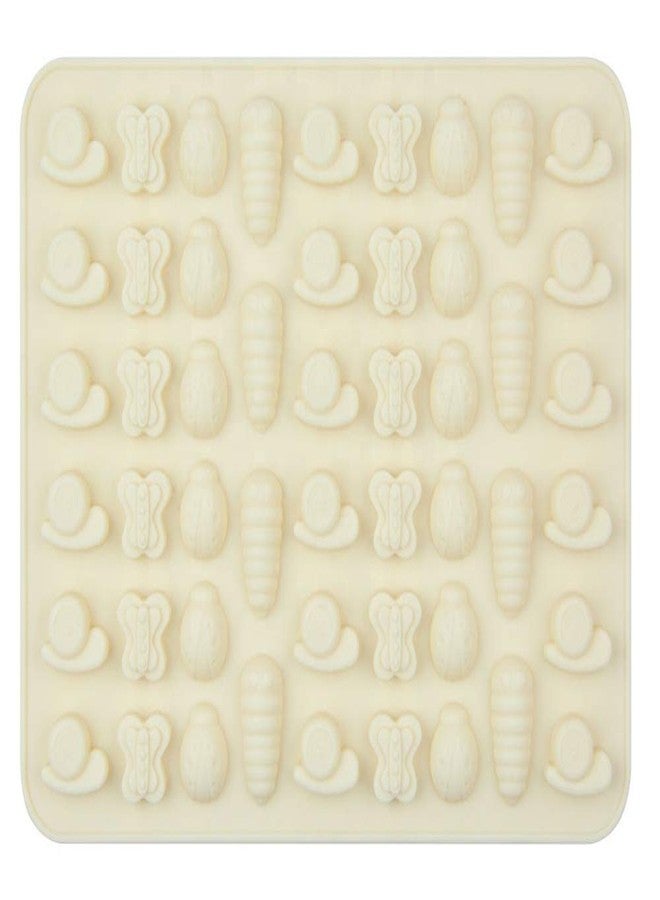 Cake Decor 50 Cavity Silicone Chocolate Mould Snail Butterfly Beetle Bug Shape Silicon Jelly Candy Mould - Image 1