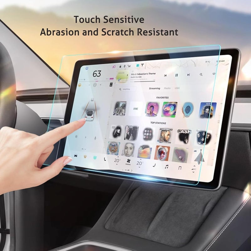 Ailun Glass Screen Protector for Tesla Model Y 2025 / Model 3 2024 with Auto Alignment Tool - Image 4