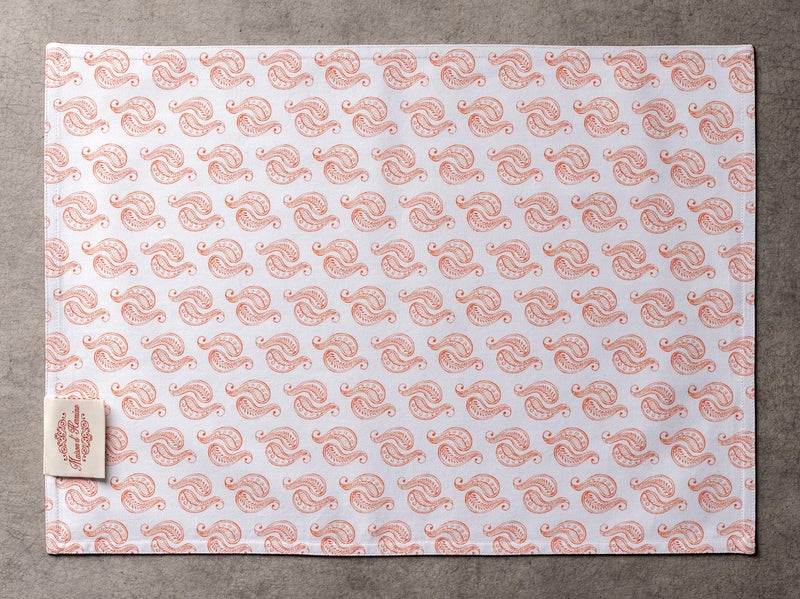 Maison d' Hermine Maison d' Hermine Placemats 100% Cotton Decorative Cloth Place Mat Washable Dinner Placemat  Holiday  Dinner  Wedding & Dining  Orient - Thanksgiving/Christmas (Set of 4)  - Image 3