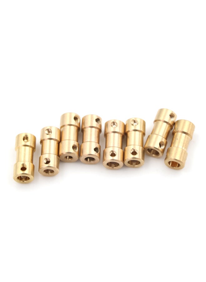 Brass Coupling Shaft Transmission Parts Motor Motor Coupling Shaft Extension Connector Model Crane Model-Color:2.3-3